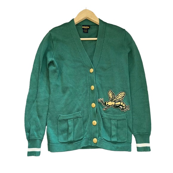 Ralph Lauren Sweaters - Rugby Ralph Lauren Varsity Cardigan Green Letterman Wasp Rare Small